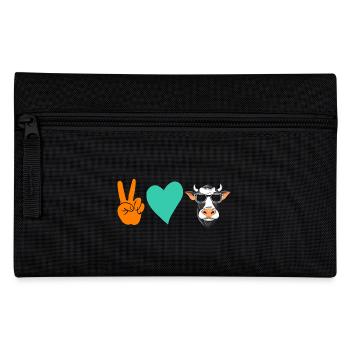 Cow Highland Cattle Cows - Pencil Case - black - Front