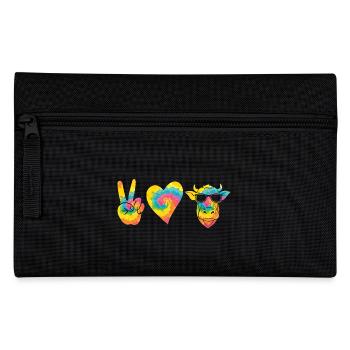 Cow Highland Cattle Cows - Pencil Case - black - Front