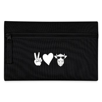 Cow Highland Cattle Cows - Pencil Case - black - Front
