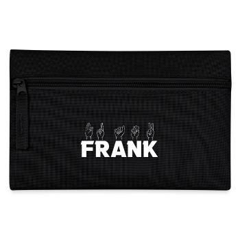 Gebärdensprache Frank - Federtasche - Schwarz - Vorne