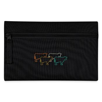 Cow Highland Cattle Cows - Pencil Case - black - Front