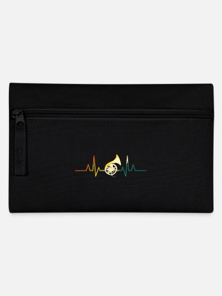 Hornist Herzschlag Waldhorn - Federtasche - Schwarz