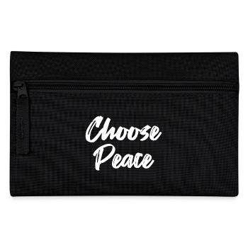 Choose Peace - Pencil Case - black - Front