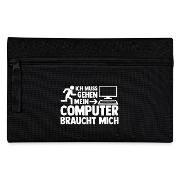 Computer Gamer Zocker Administrator Programmierer - Federtasche - Schwarz - Vorne
