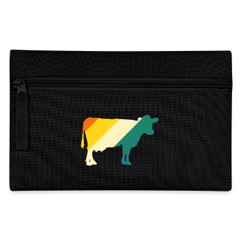 Cow Highland Cattle Cows - Pencil Case - black - Front