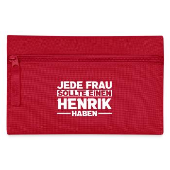 Henrik - Federtasche - Rot - Vorne