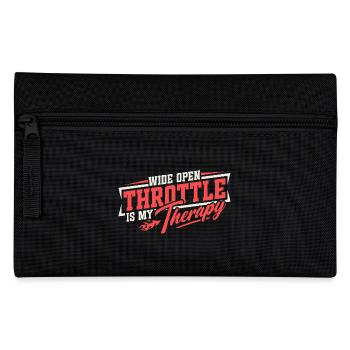 Full throttle is my therapy - Pencil Case - black - Front