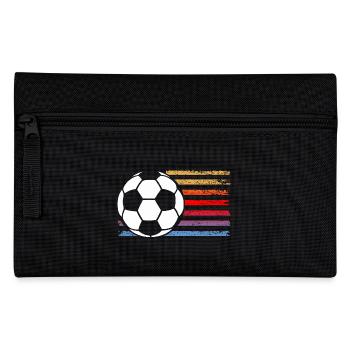 Fußballspieler Fußball - Federtasche - Schwarz - Vorne