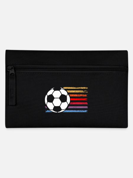 Fußballspieler Fußball - Federtasche - Schwarz