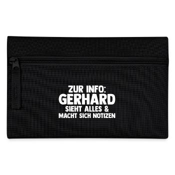 Gerhard - Federtasche - Schwarz - Vorne