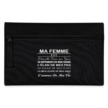 ❤ MA FEMME EST LA MEILLEURE ❤ - Trousse - noir - Devant