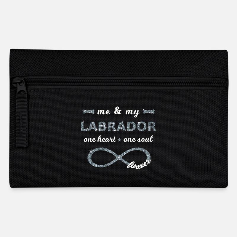 Me & my Labrador Hundeliebhaber Infinity Glitzer 8 - Federtasche - Schwarz