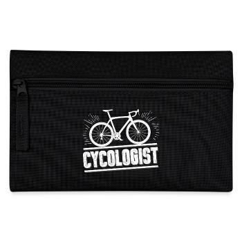 Bike bike father funny gift christmas - Pencil Case - black - Front