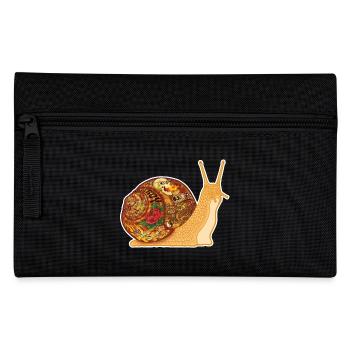 Snail Tattoo - white contour - Trousse - noir - Devant
