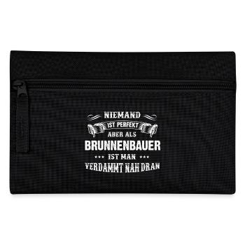 Männer-T-Shirt Beruf Brunnenbauer - Federtasche - Schwarz - Vorne