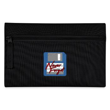 Never Forget Diskette Computer Speicher PC Retro - Federtasche - Schwarz - Vorne