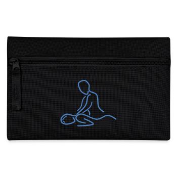 first aid massage erste hilfe therapy therapie1 - Federtasche - Schwarz - Vorne
