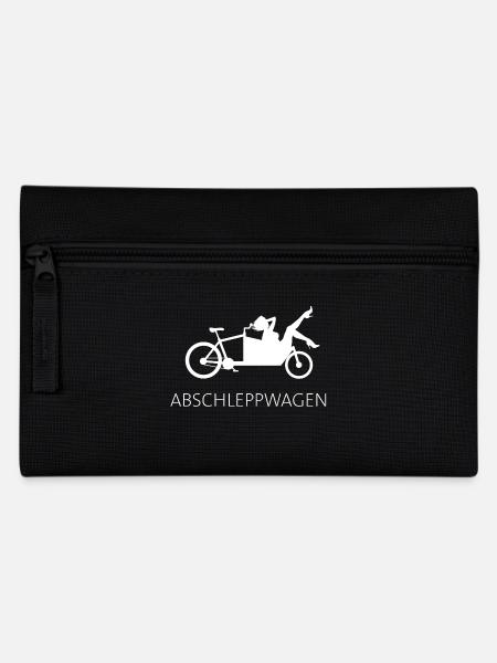 Cargo bike tow truck white - Pencil Case - black
