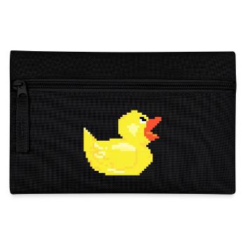 Duck duck pixel retro optics gift poison - Pencil Case - black - Front