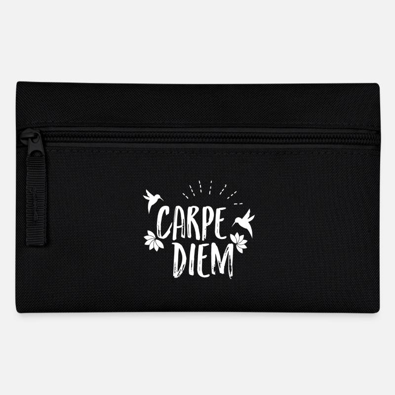 Carpe Diem - Federtasche - Schwarz