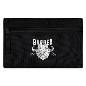 Barber Shop Barbiere Barbier shirt Geschenk Bart - Federtasche - Schwarz - Vorne