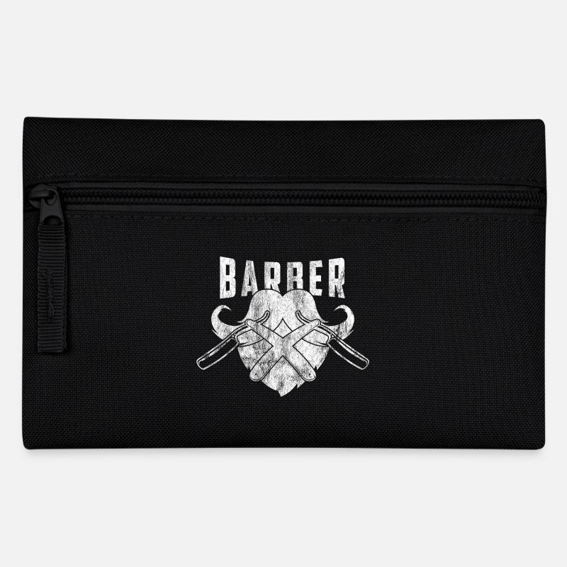 Barber shop barbiers barbier chemise cadeau barbe - Trousse - noir