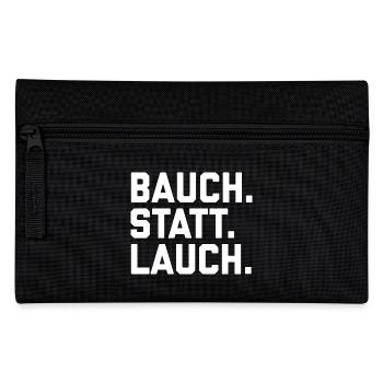 Bauch statt Lauch - Federtasche - Schwarz - Vorne