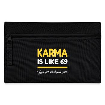 Le karma est comme 69 - Trousse - noir - Devant