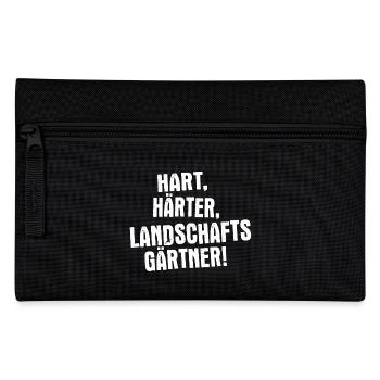 Hard, harder, landscaper - Pencil Case - black - Front