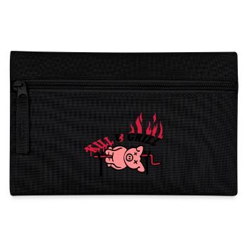 Kill And Grill Pig - Pencil Case - black - Front