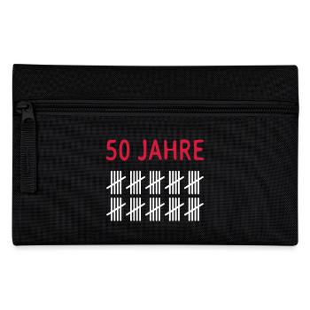 50 years - Pencil Case - black - Front