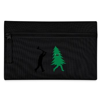Lustiger Weihnachtsbaum vom Holzfäller Gejagt com - Federtasche - Schwarz - Vorne