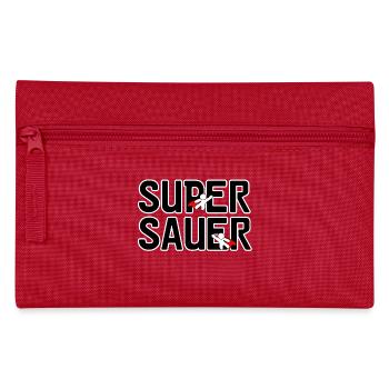 Super sauer Laune lustig Spruch Freunde - Federtasche - Rot - Vorne