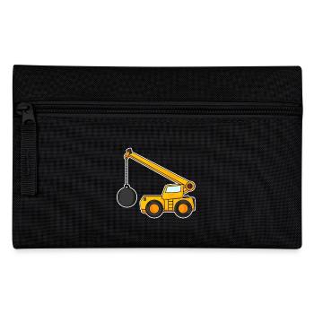 Demolition crane for children - Pencil Case - black - Front