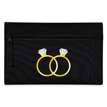 Deux bagues de diamants - Trousse - noir - Devant