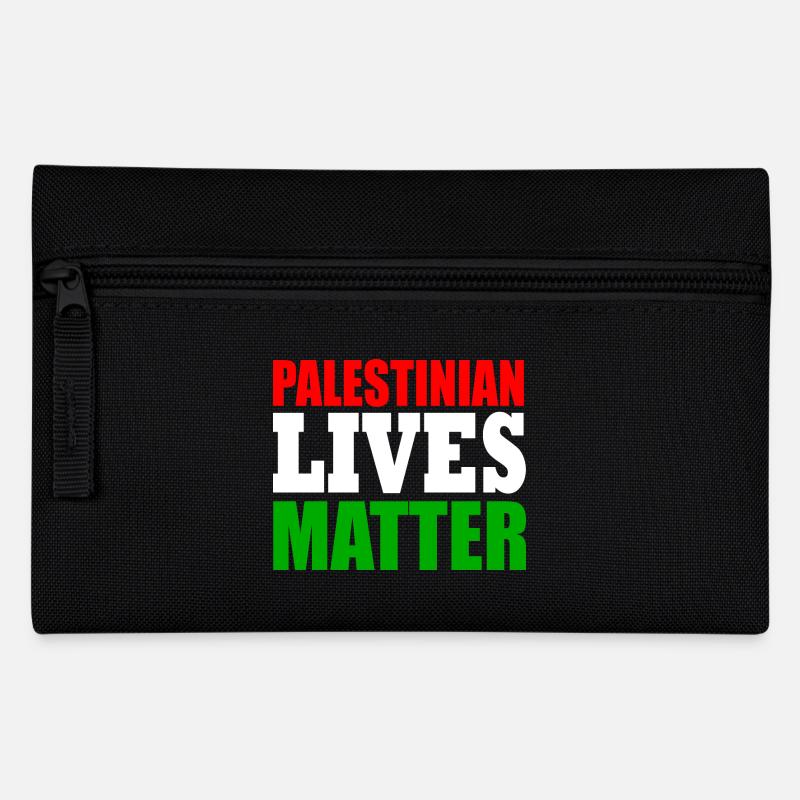 palestinian lives matter - Federtasche - Schwarz