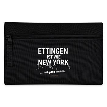 Ettingen ist wie New York - Federtasche - Schwarz - Vorne
