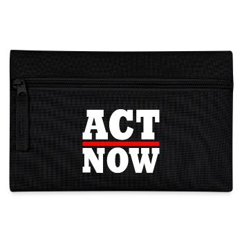 Act now - Pencil Case - black - Front