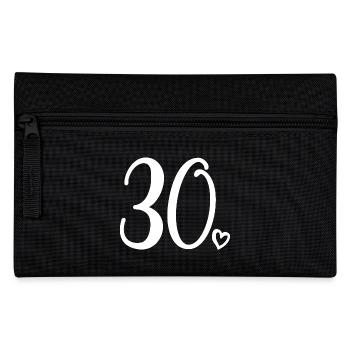 30ème anniversaire Femmes 30 ans Mignon Numéro 30 - Trousse - noir - Devant