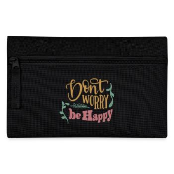 Ne vous inquiétez pas, soyez heureux - Trousse - noir - Devant