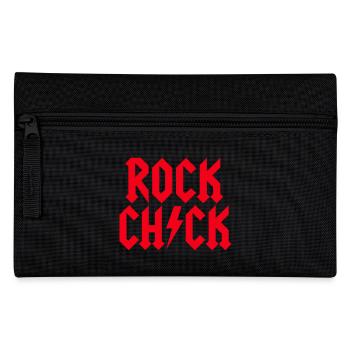 Rock Chick Hard Rock Rock Music girl Heavy Metal - Pencil Case - black - Front