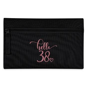 Hello 38 - Cute 38th Birthday Gift For Women - Pencil Case - black - Front