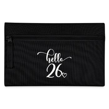Hello 26 - Mignon cadeau de 26e anniversaire pour femmes - Trousse - noir - Devant