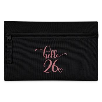 Hello 26 - Mignon cadeau de 26e anniversaire pour femmes - Trousse - noir - Devant