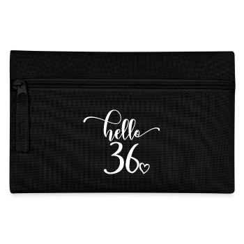 Hello 36 - Cute 36th Birthday Gift For Women - Pencil Case - black - Front