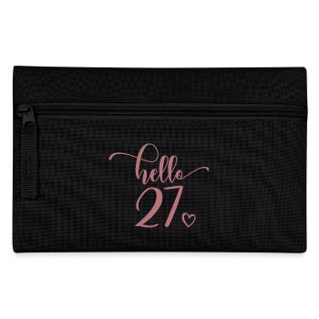 Hello 27 - Cute 27th Birthday Gift For Women - Pencil Case - black - Front