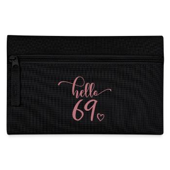 Hello 69 - Cadeau mignon de 69e anniversaire pour femmes - Trousse - noir - Devant