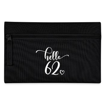 Hello 62 - Mignon cadeau de 62e anniversaire pour femmes - Trousse - noir - Devant
