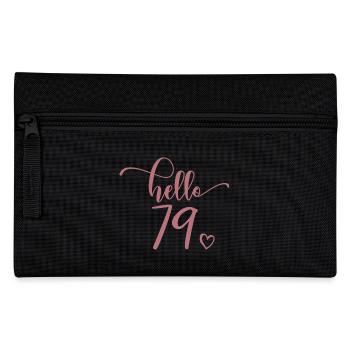 Hello 79 - Cute 79th Birthday Gift For Women - Pencil Case - black - Front