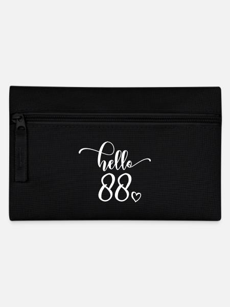 Hallo 88. - Süßes Geschenk zum 88. Geburtstag für Frauen - Federtasche - Schwarz